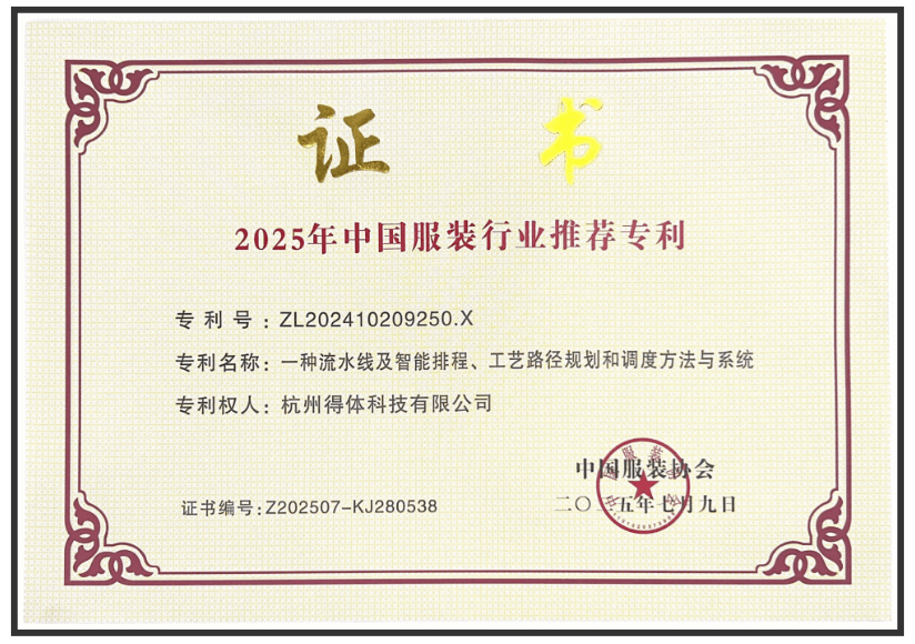 2025年中国服装行业推荐专利
