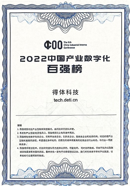 2022中国产业数字化百强榜
